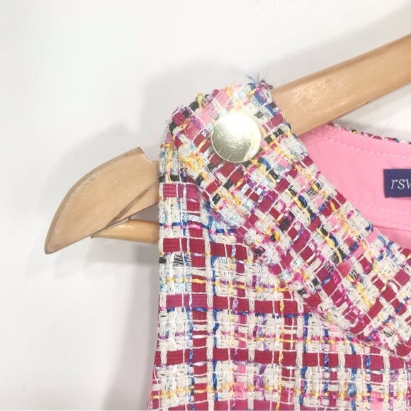 RSVP by Talbots Multicolored Ribbon Tweed Sleeveless Sheath Dress NEW - Picture 12 of 14